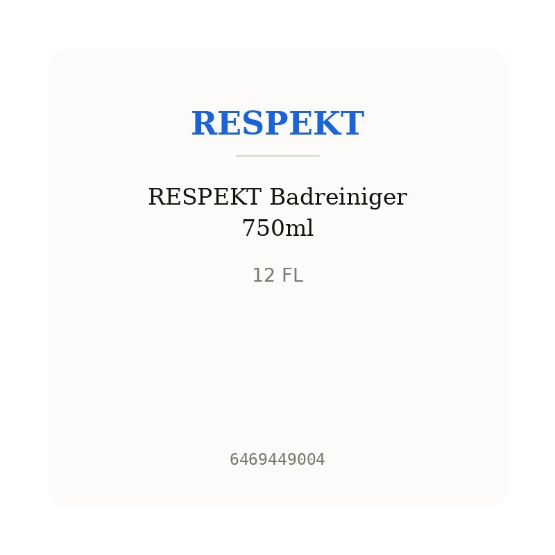 RESPEKT Badreiniger 750ml