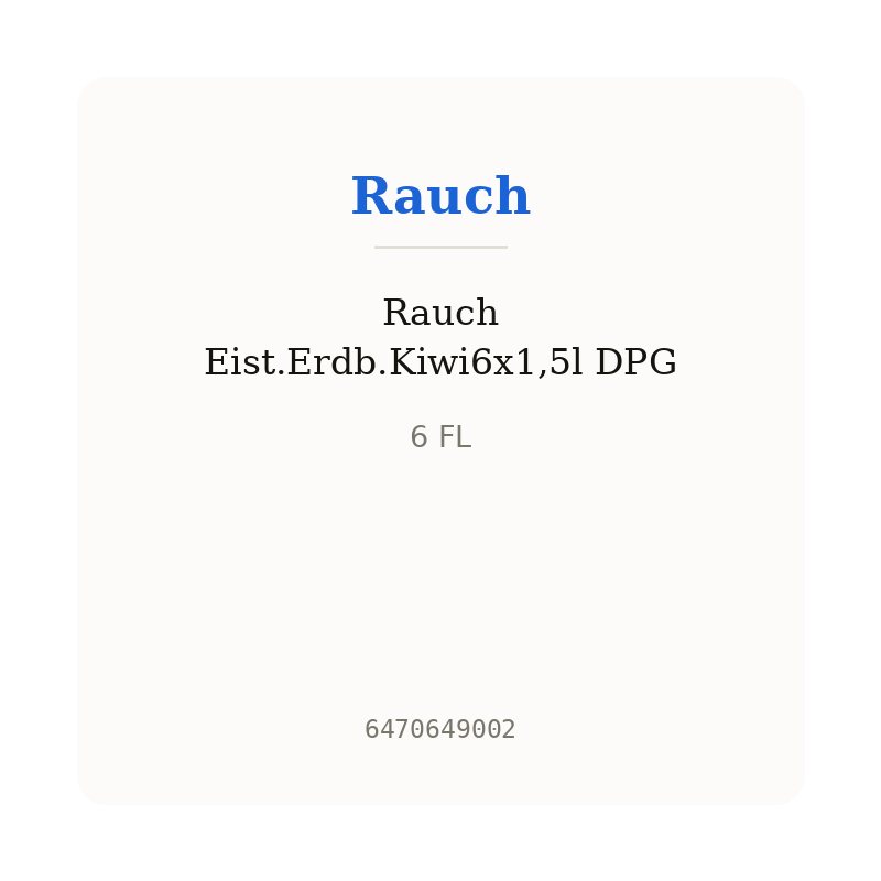 Rauch Eist.Erdb.Kiwi6x1,5l DPG