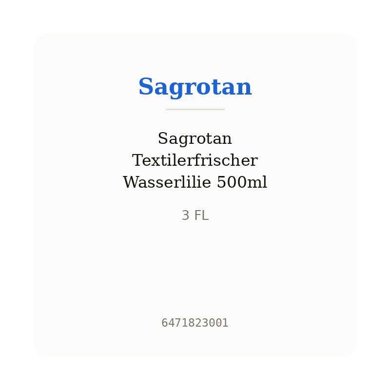 Sagrotan Textilerfrischer Wasserlilie 500ml