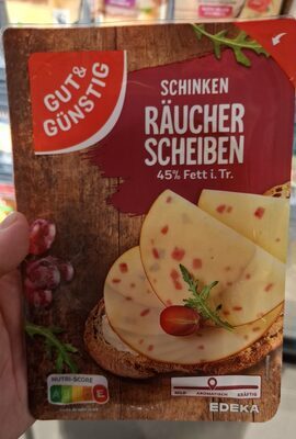 GUT&GÜNSTIG Räucherkäsescheiben Schinken 150g