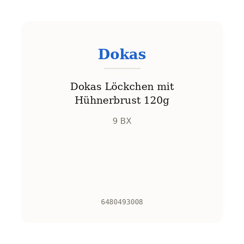 Dokas Löckchen mit Hühnerbrust 120g