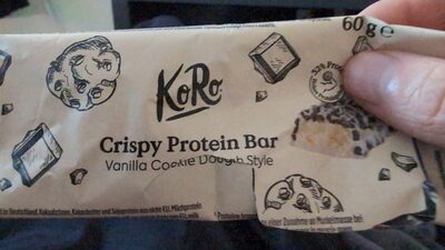 Koro Crispy Protein Bar Vanilla Cookie Dough Style 60g