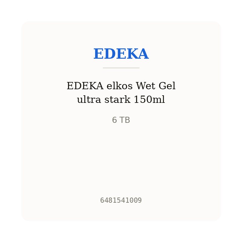 EDEKA elkos Wet Gel ultra stark 150ml