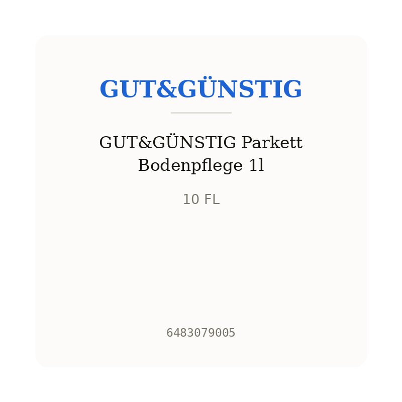 GUT&GÜNSTIG Parkett Bodenpflege 1l