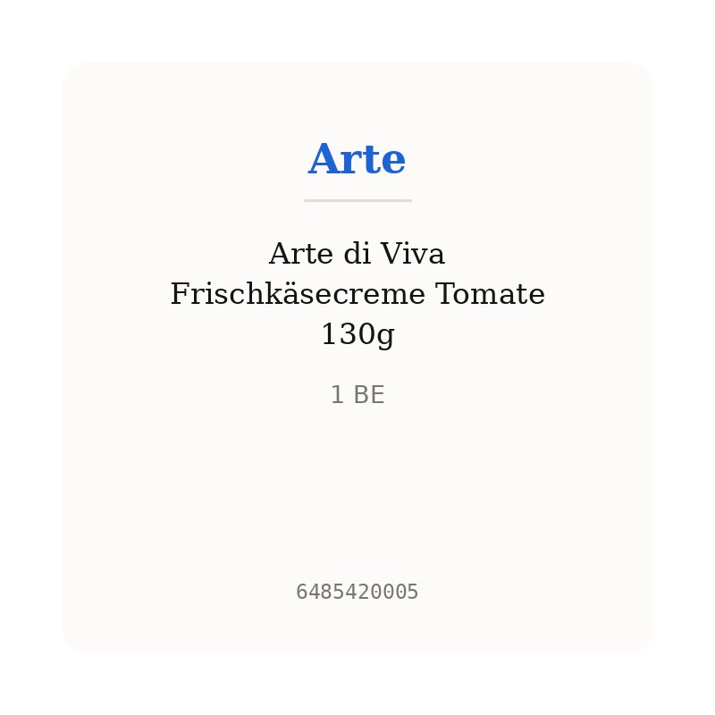Arte di Viva Frischkäsecreme Tomate 130g