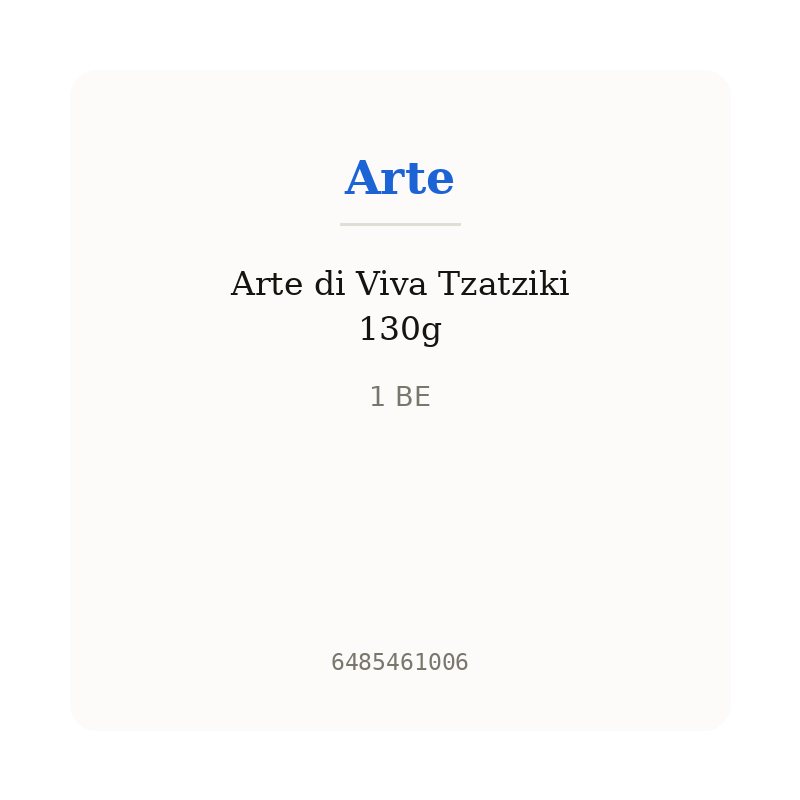 Arte di Viva Tzatziki 130g