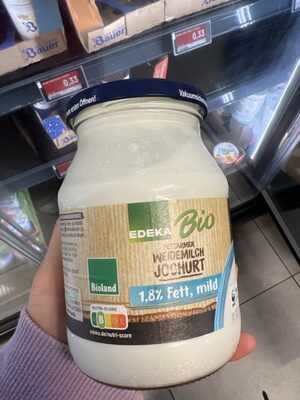 Bio EDEKA Weidemilch fettarmer Joghurt mild 1,8% 500g VLOG MW