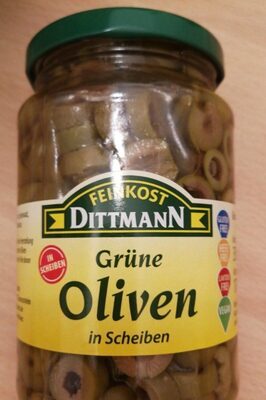 Feinkost Dittmann Oliven Grün in Scheiben 350g