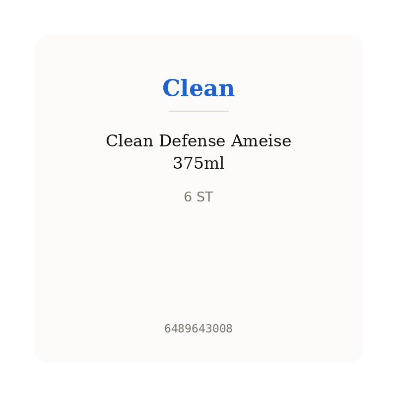 Clean Defense Ameise 375ml