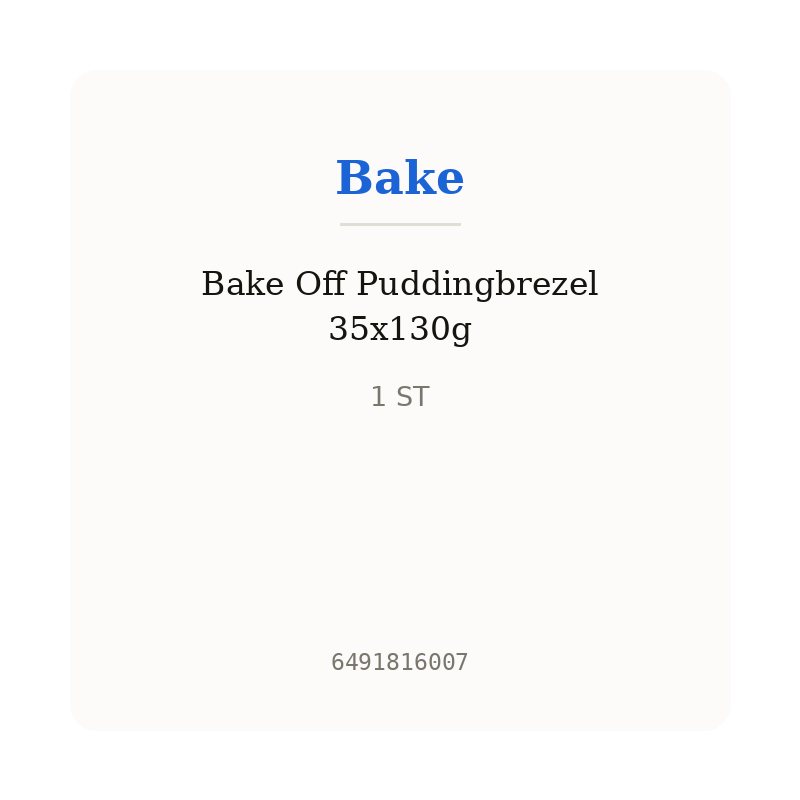 Bake Off Puddingbrezel 35x130g