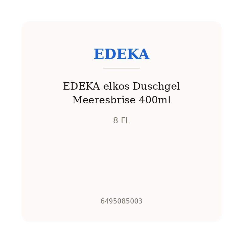 EDEKA elkos Duschgel Meeresbrise 400ml