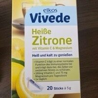 EDEKA elkos VIVEDE Heiße Zitrone Sticks 20ST 100g