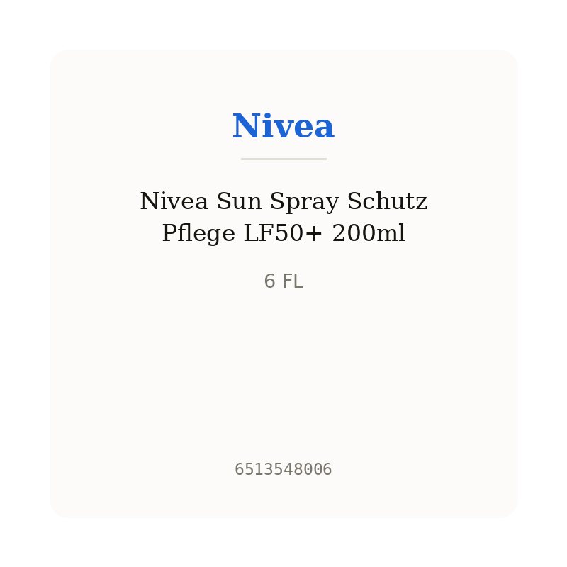 Nivea Sun Spray Schutz Pflege LF50+ 200ml