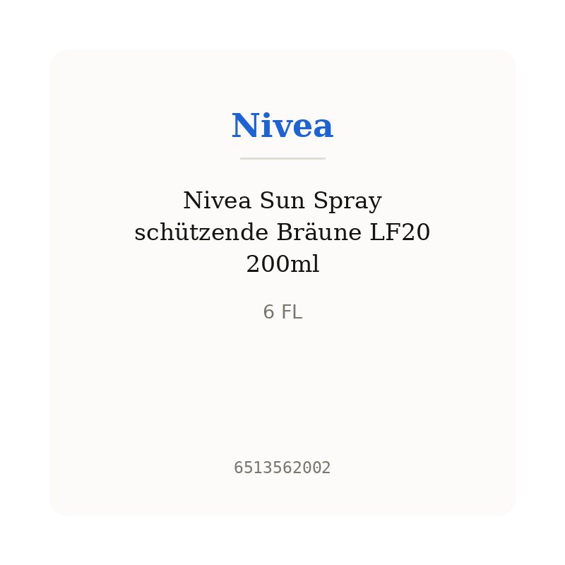 Nivea Sun Spray schützende Bräune LF20 200ml
