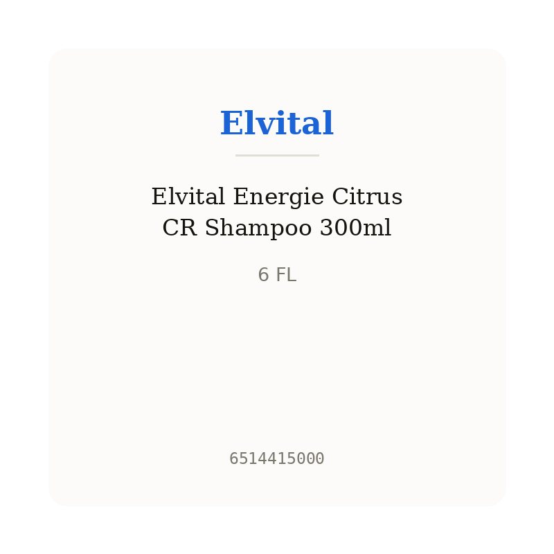 Elvital Energie Citrus CR Shampoo 300ml
