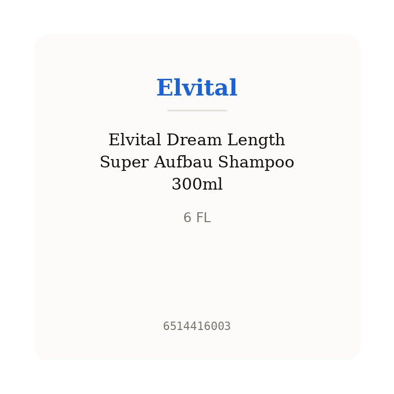 Elvital Dream Length Super Aufbau Shampoo 300ml