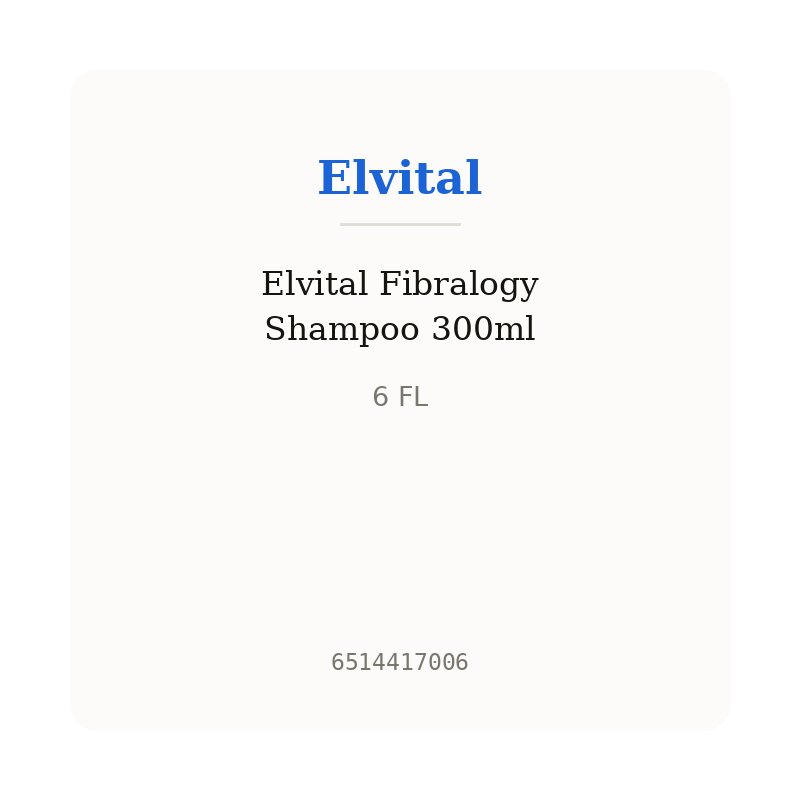 Elvital Fibralogy Shampoo 300ml