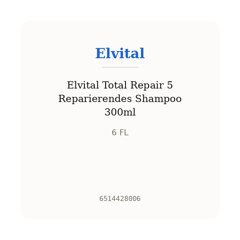 Elvital Total Repair 5 Reparierendes Shampoo 300ml