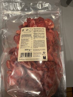 Koro Gefriergetrocknete Erdbeerscheiben 100g