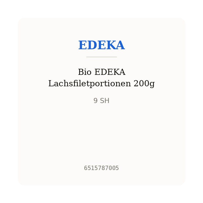 Bio EDEKA Lachsfiletportionen 200g