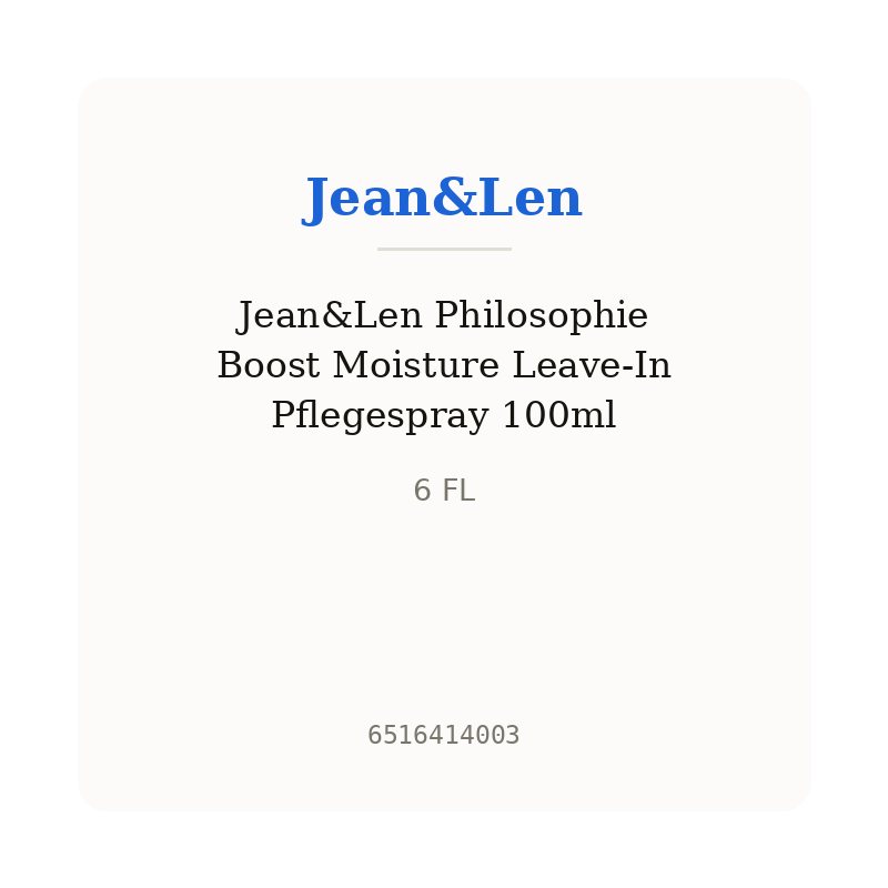 Jean&Len Philosophie Boost Moisture Leave-In Pflegespray 100ml