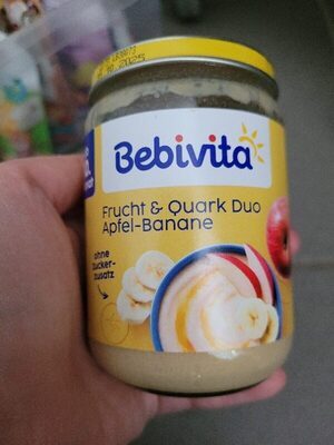 Bio Bebivita Frucht und Quark Duo Apfel-Banane 190g