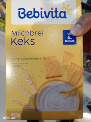 Bebivita Milchbrei ohne Zuckerzusatz Keks ab 6.Monat 500g