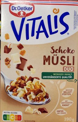 Dr.Oetker Vitalis Schoko Duo Müsli 390g