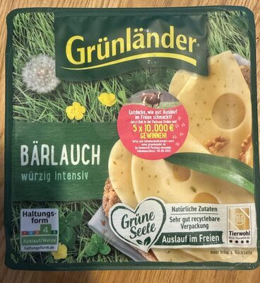 Grünländer Scheiben Bärlauch 48% 140g