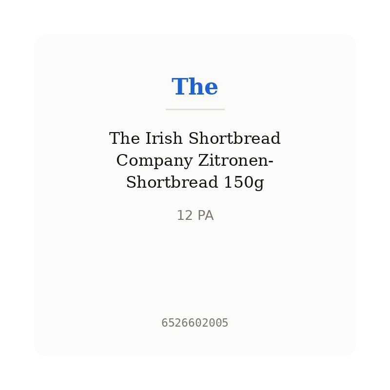 The Irish Shortbread Company Zitronen-Shortbread 150g