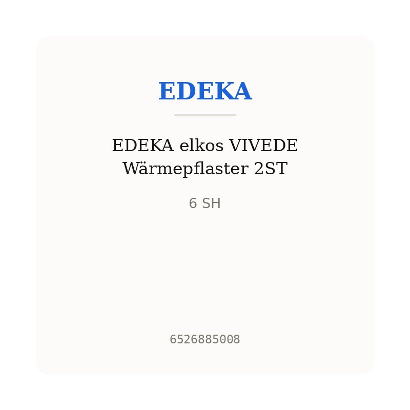 EDEKA elkos VIVEDE Wärmepflaster 2ST