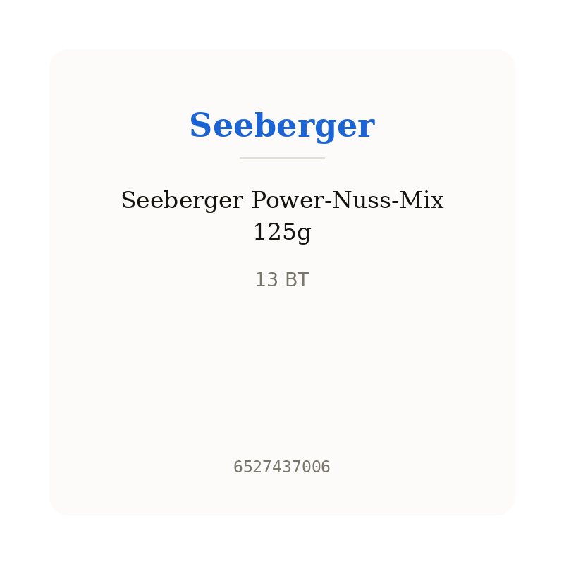 Seeberger Power-Nuss-Mix 125g