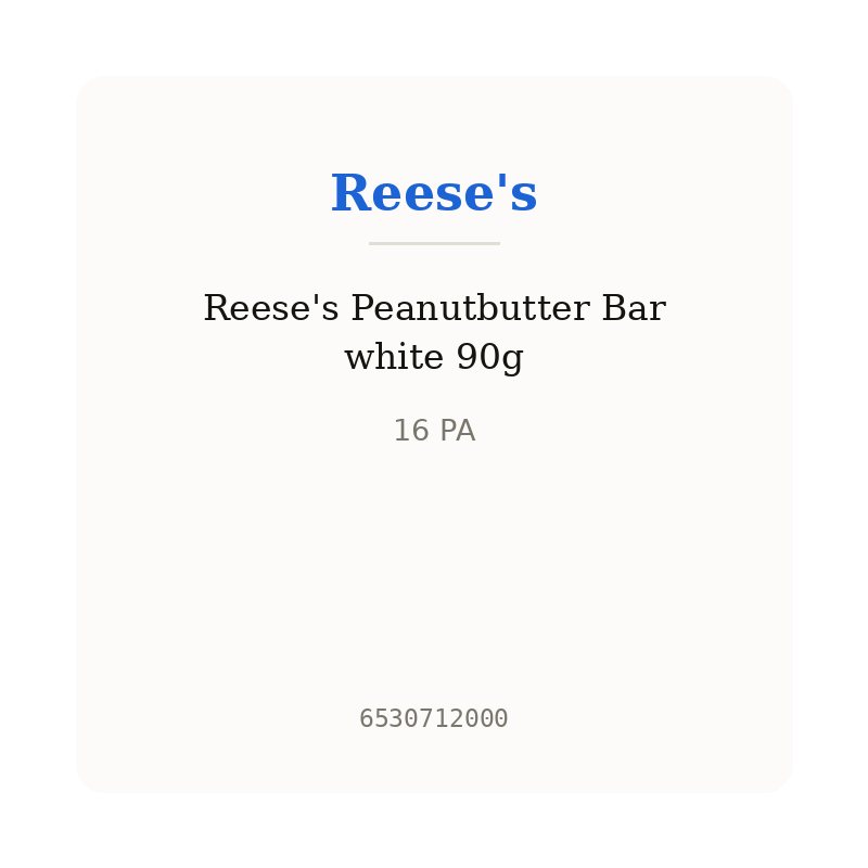Reese's Peanutbutter Bar white 90g