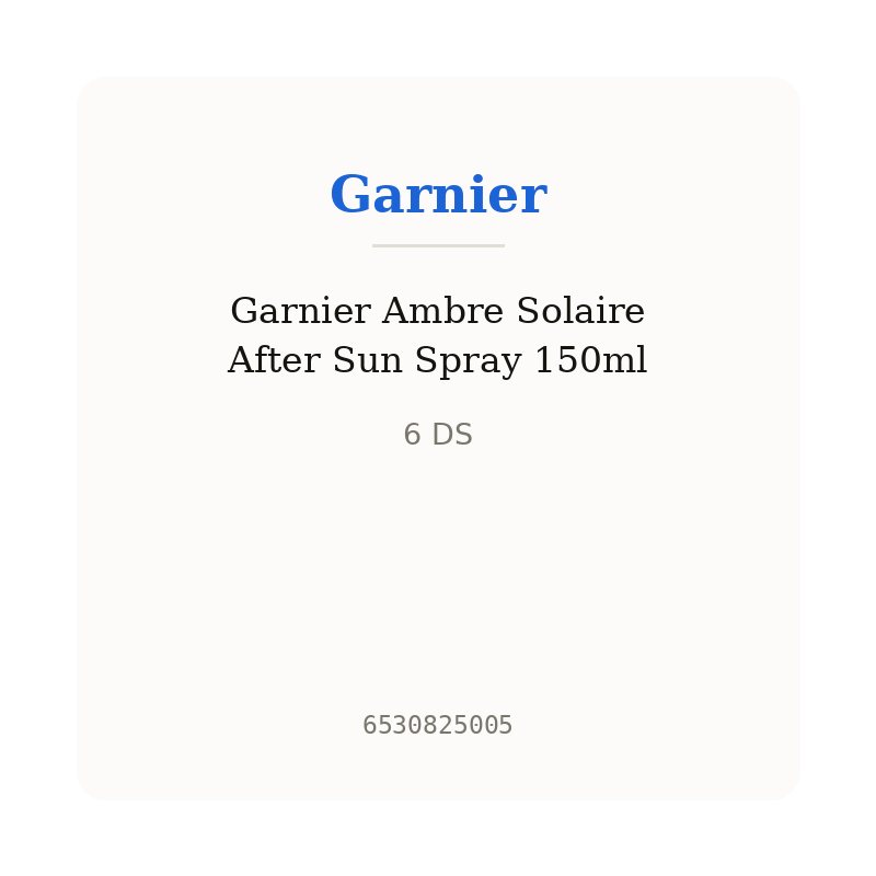 Garnier Ambre Solaire After Sun Spray 150ml