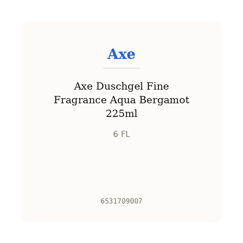 Axe Duschgel Fine Fragrance Aqua Bergamot 225ml