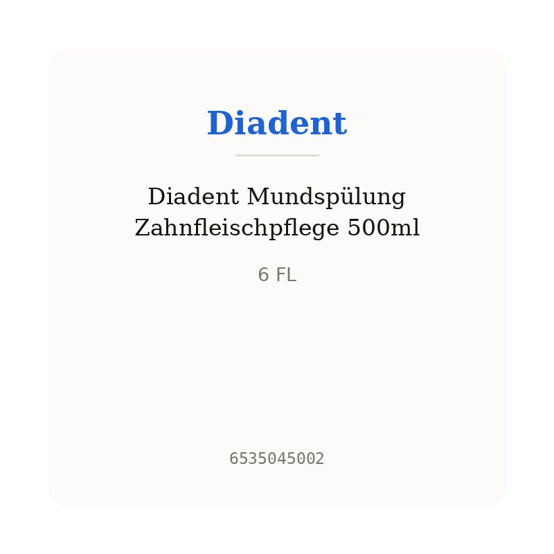 Diadent Mundspülung Zahnfleischpflege 500ml