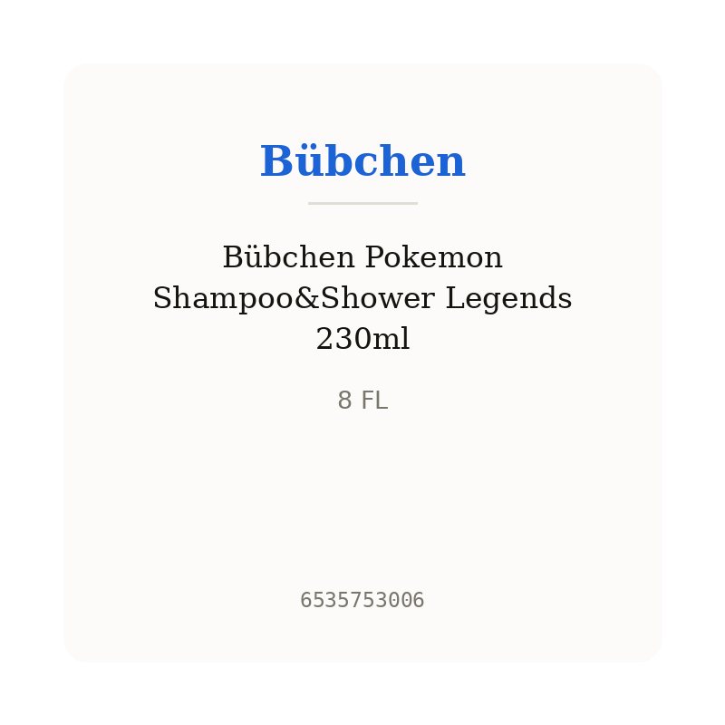 Bübchen Pokemon Shampoo&Shower Legends 230ml