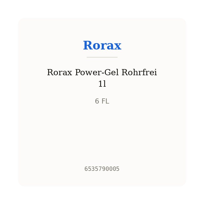 Rorax Power-Gel Rohrfrei 1l