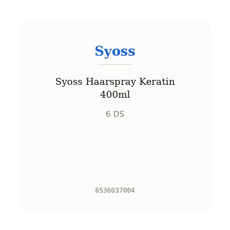 Syoss Haarspray Keratin 400ml