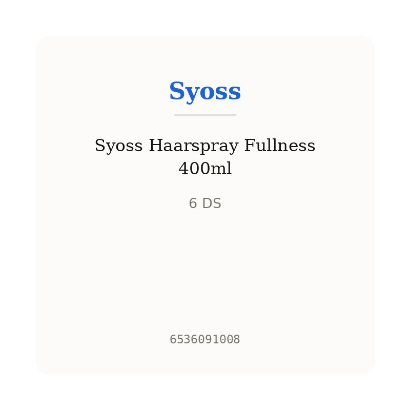 Syoss Haarspray Fullness 400ml