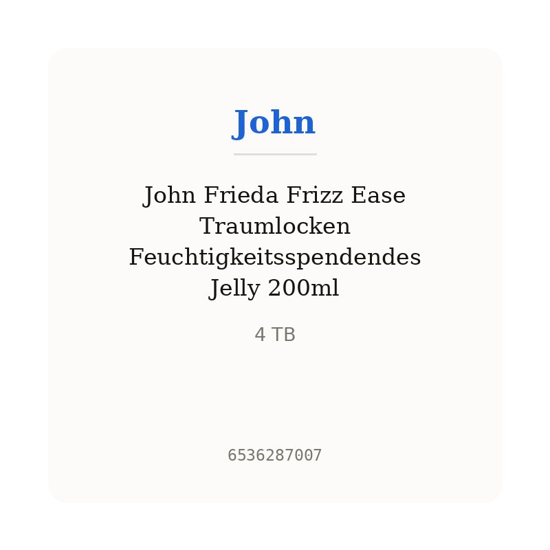 John Frieda Frizz Ease Traumlocken Feuchtigkeitsspendendes Jelly 200ml