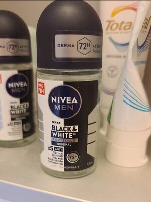 Nivea Men Black & White Invisible Original Anti-Transpirant Roll-On 50ml