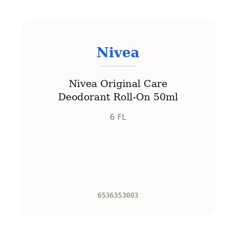 Nivea Original Care Deodorant Roll-On 50ml