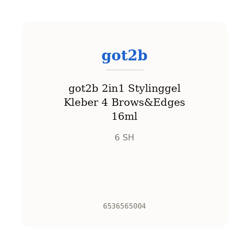 got2b 2in1 Stylinggel Kleber 4 Brows&Edges 16ml