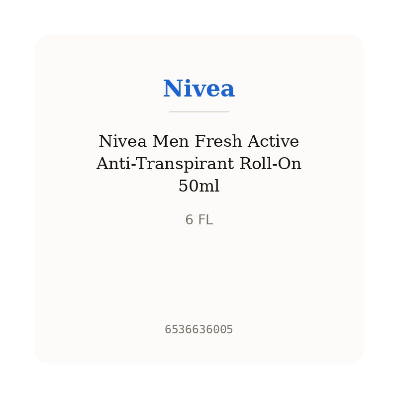 Nivea Men Fresh Active Anti-Transpirant Roll-On 50ml