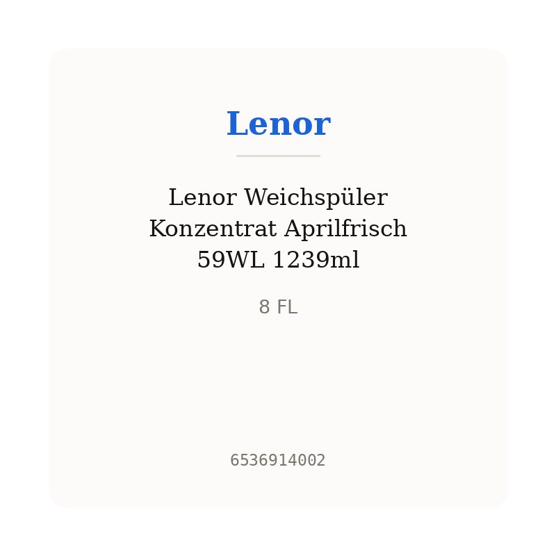 Lenor Weichspüler Konzentrat Aprilfrisch 59WL 1239ml