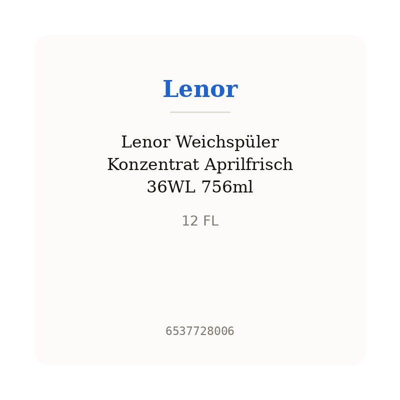 Lenor Weichspüler Konzentrat Aprilfrisch 36WL 756ml