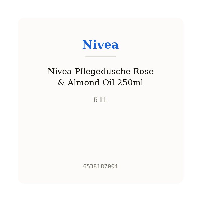 Nivea Pflegedusche Rose & Almond Oil 250ml