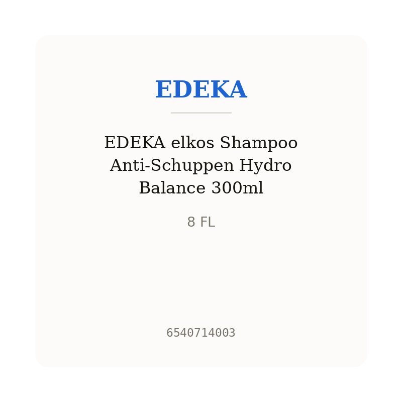EDEKA elkos Shampoo Anti-Schuppen Hydro Balance 300ml