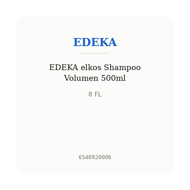 EDEKA elkos Shampoo Volumen 500ml
